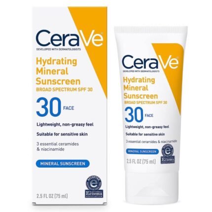 CeraVe Hydrating Mineral Face Sunscreen Broad Spectrum SPF 50